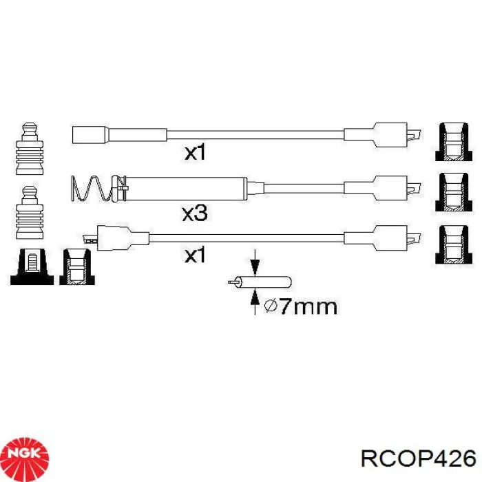 RC-OP426 NGK высоковольтные провода