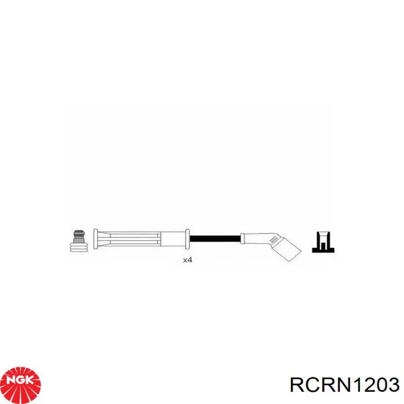 RCRN1203 NGK fios de alta voltagem, kit