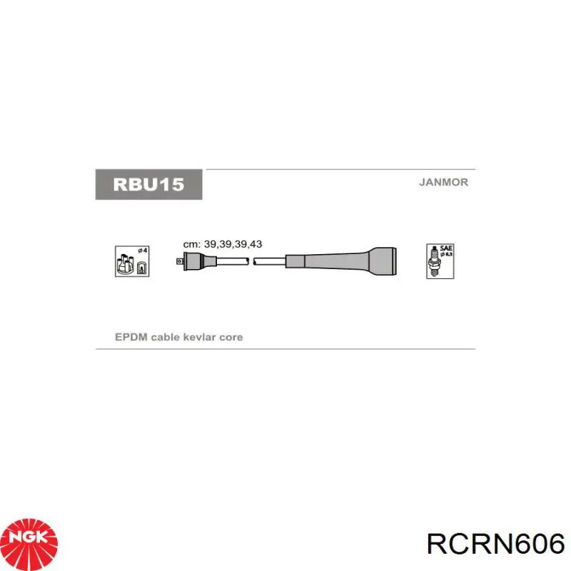 Купить RCRN606 NGK Провода высокого напряжения