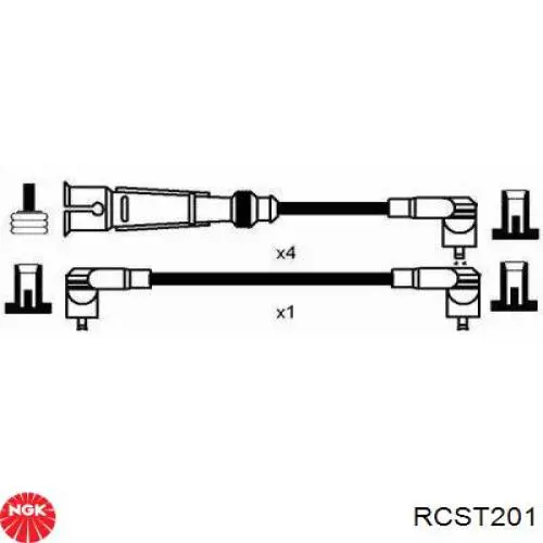 RCST201 NGK Провода высоковольтные