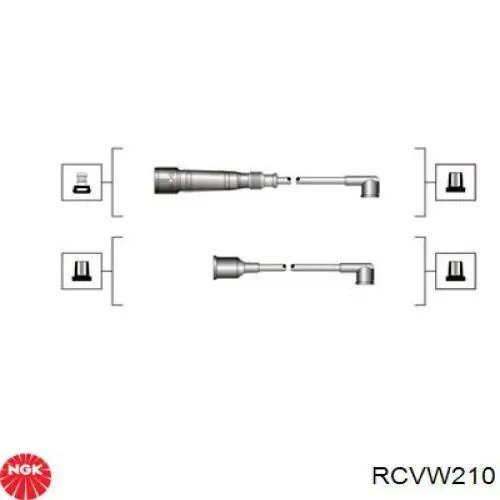 Купить RCVW210 NGK Провода высокого напряжения