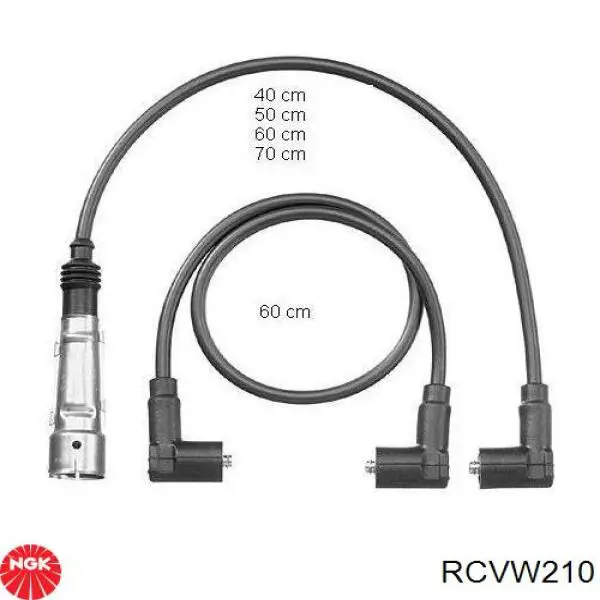 RCVW210 NGK высоковольтные провода