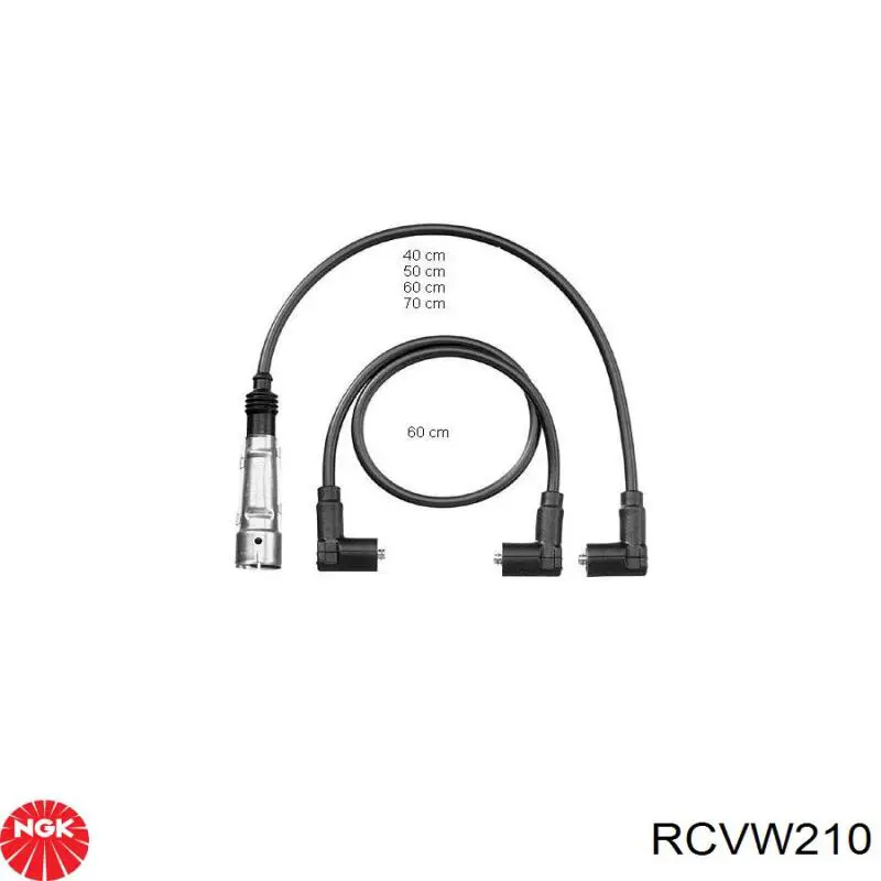 RCVW210 NGK Провода высоковольтные
