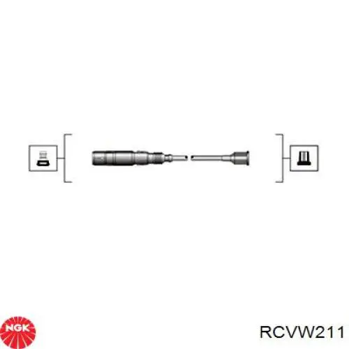 RC-VW211 NGK высоковольтные провода