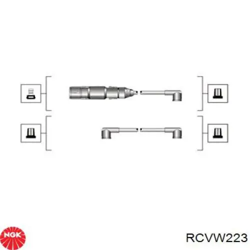 RCVW223 NGK высоковольтные провода