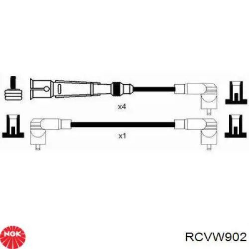 Провода зажигания NGK RCVW902 цена, от 57.53 USD