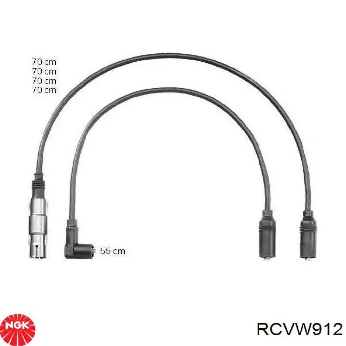 Высоковольтные провода RCVW912 NGK