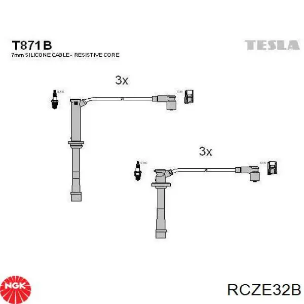 Купить RCZE32B NGK Провода высокого напряжения