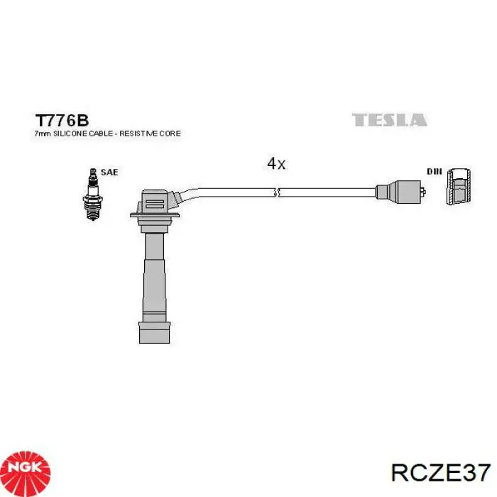 Провода зажигания NGK RCZE37 цена, от 29.93 USD