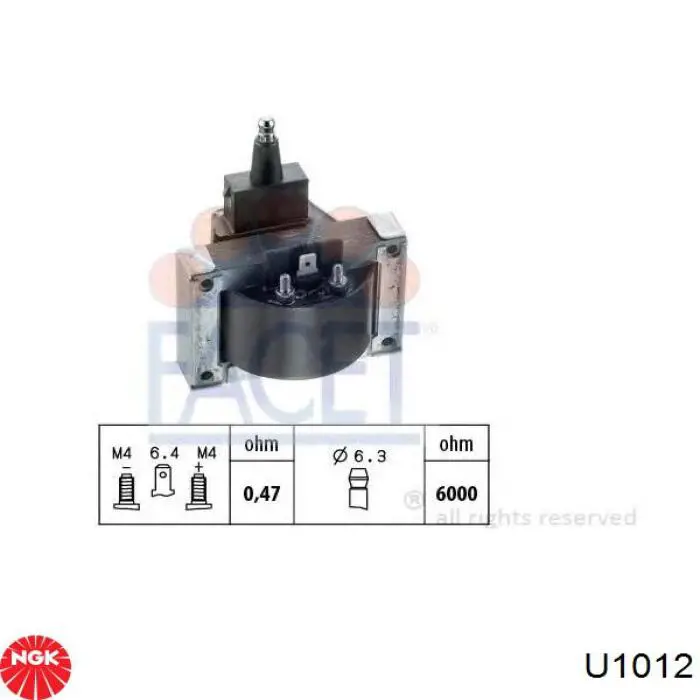 U1012 NGK Катушка зажигания