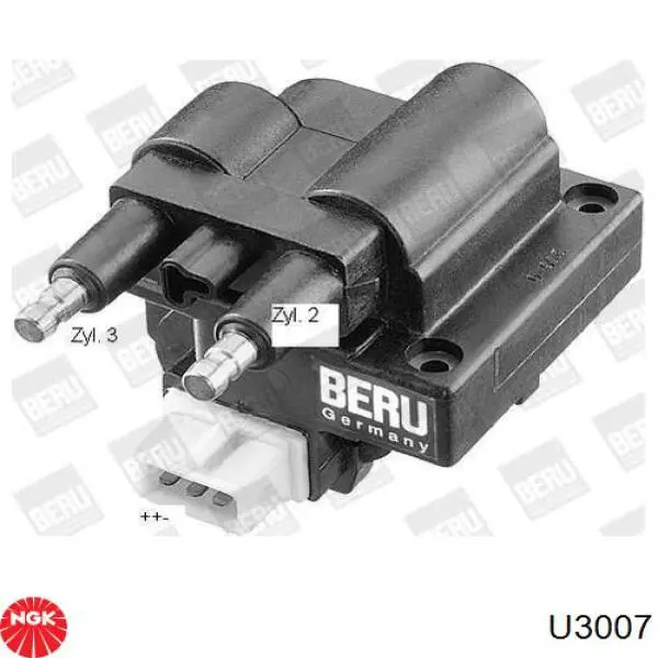 Катушка зажигания U3007 NGK