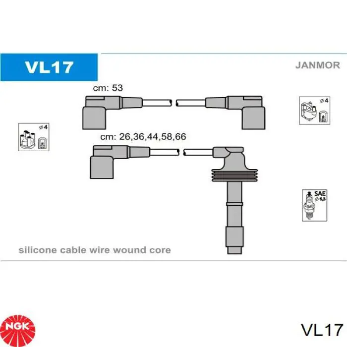 Купить VL17 NGK Свечи автомобильные