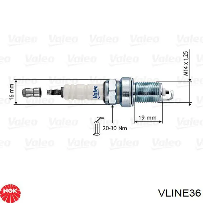 VLINE36 NGK Свечи зажигания