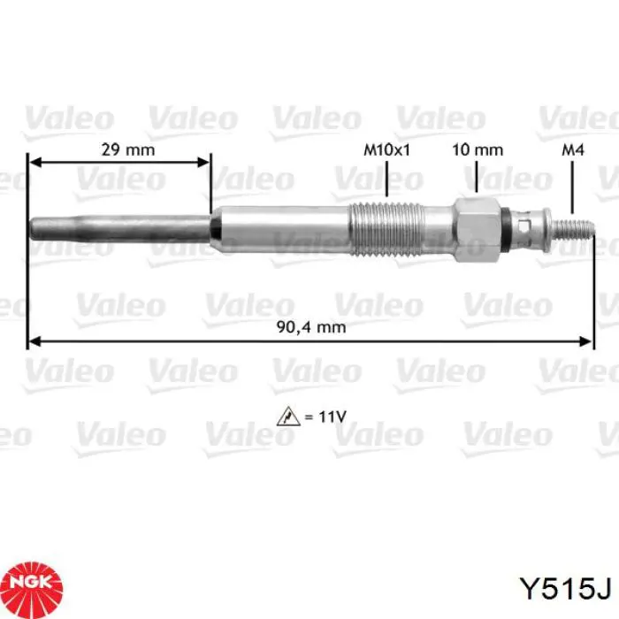 Y515J NGK Свечи накаливания