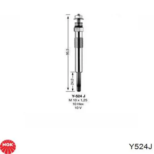 Свечи накала Y524J NGK