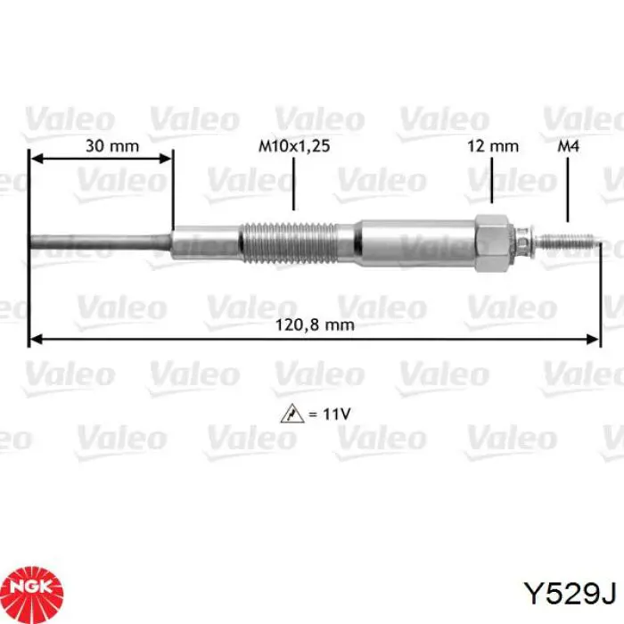Купить Y529J NGK Свечи накала
