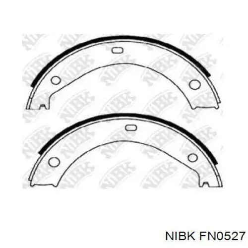 Juego de zapatas de frenos, freno de estacionamiento FN0527 Nibk