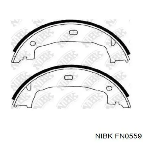 Колодки ручника FN0559 Nibk