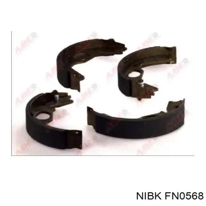 FN0568 Nibk Тормозные колодки ручника