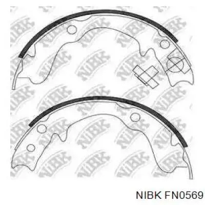 FN0569 Nibk Тормозные колодки ручника
