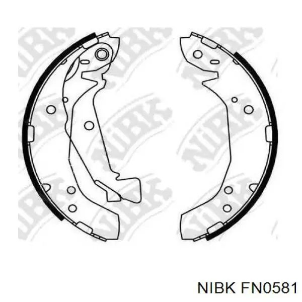 Колодки ручника FN0581 Nibk