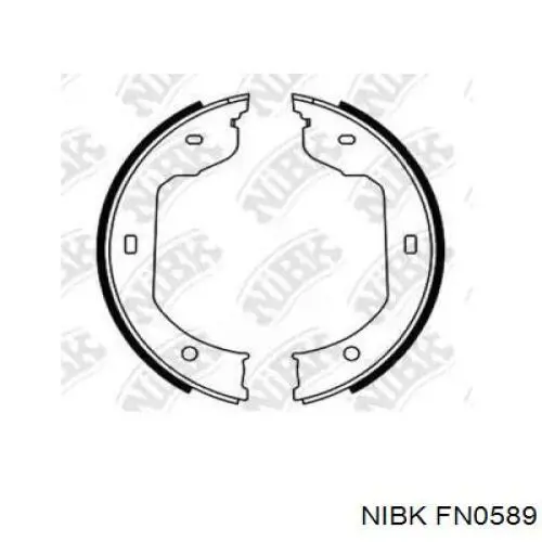 FN0589 Nibk Тормозные колодки ручника