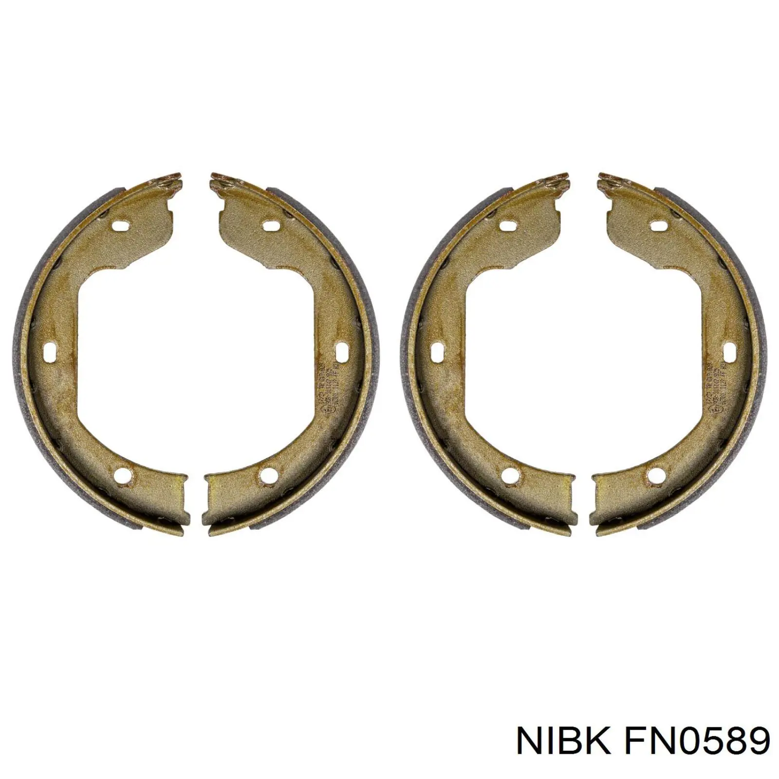 Тормозные колодки стояночного тормоза Nibk FN0589 цена, от 18.56 USD