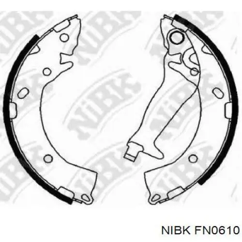 Задние барабанные колодки FN0610 Nibk