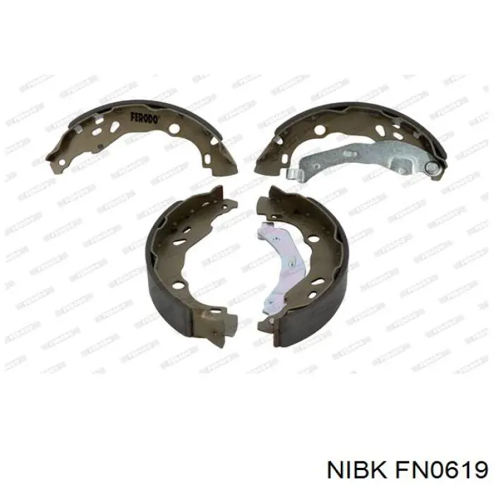 Задние барабанные колодки FN0619 Nibk