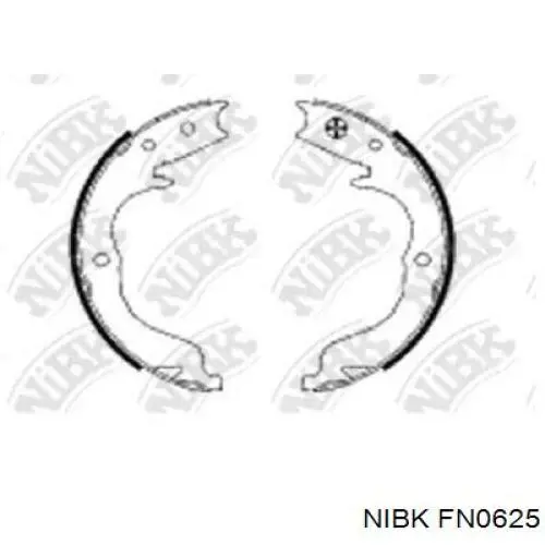 FN0625 Nibk Тормозные колодки ручника