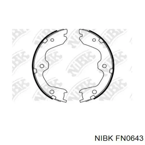 Тормозные колодки стояночного тормоза Nibk FN0643 цена, от 28.96 USD