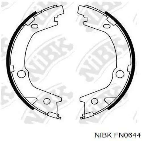 Тормозные колодки стояночного тормоза Nibk FN0644 цена, от 34.85 USD