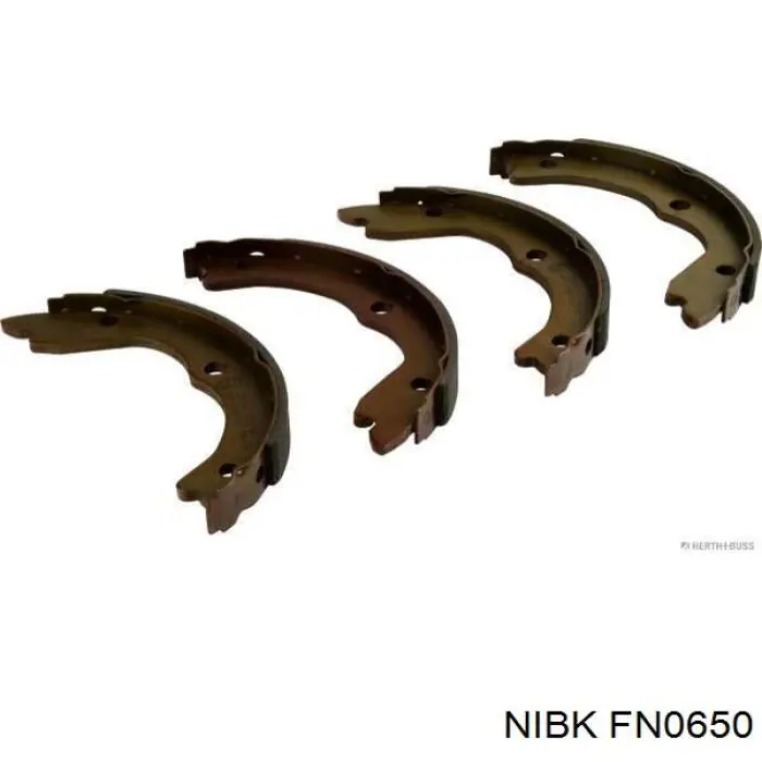 Колодки ручника FN0650 Nibk