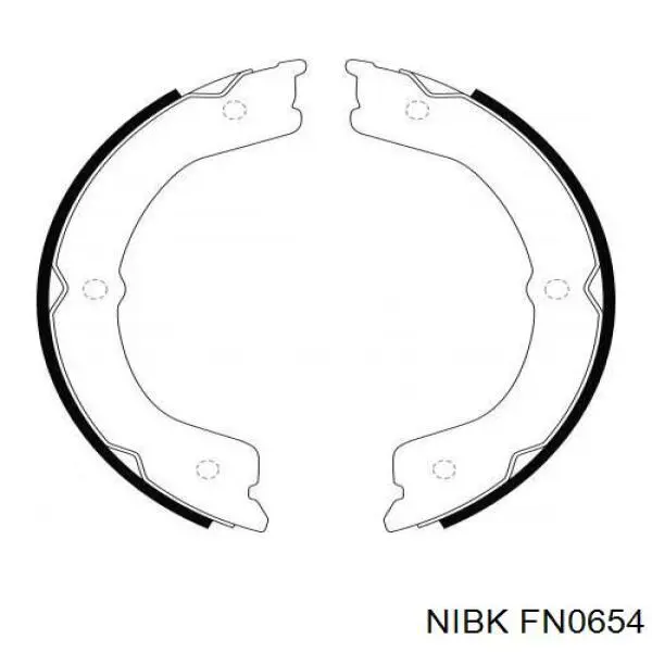 Купить D4060VC201 Nissan/Infiniti Колодки ручника/стояночного тормоза
