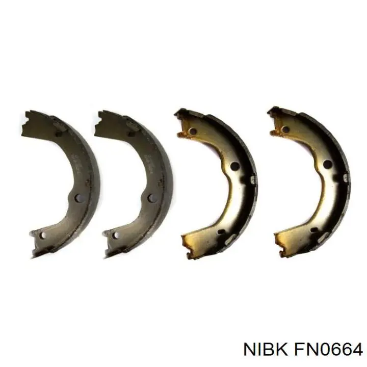 FN0664 Nibk Тормозные колодки ручника