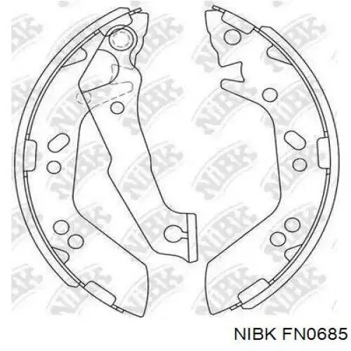 Купить 26694FJ001 Subaru Колодки ручника/стояночного тормоза
