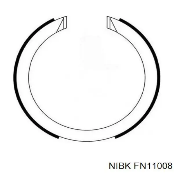 Колодки ручника FN11008 Nibk