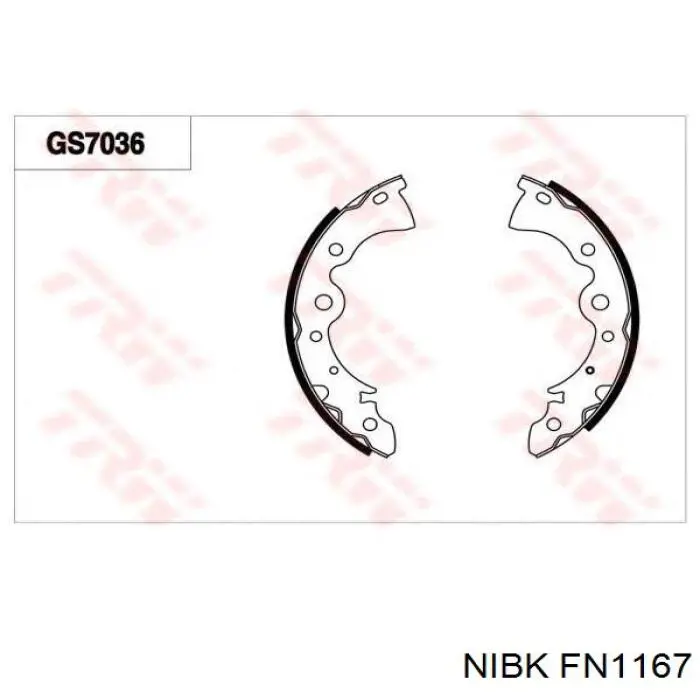 Тормоза рабочие задние ножные и тормозные барабаны Nibk FN1167 цена, от 19.00 USD