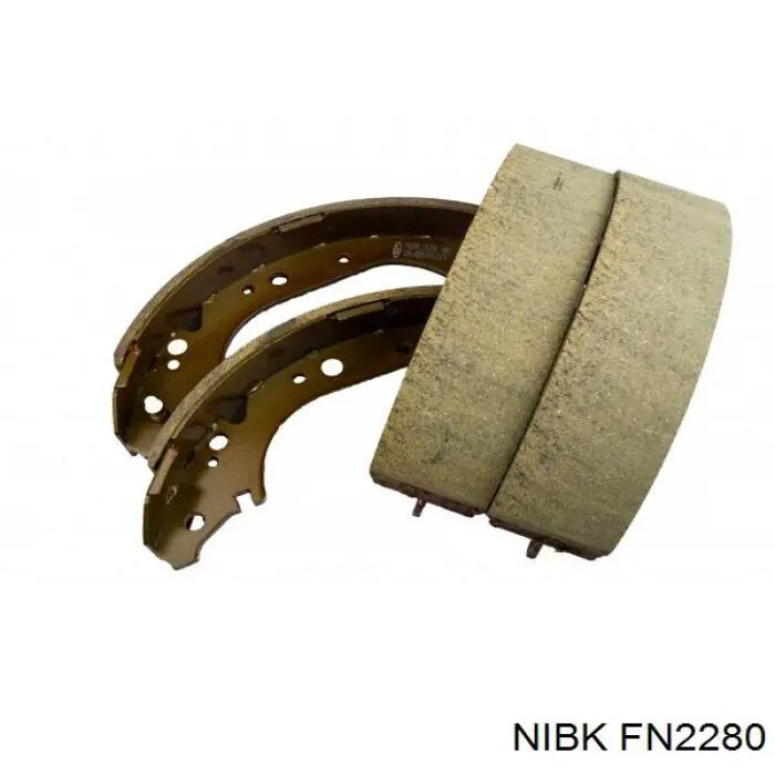 FN2280 Nibk колодки тормозные задние барабанные
