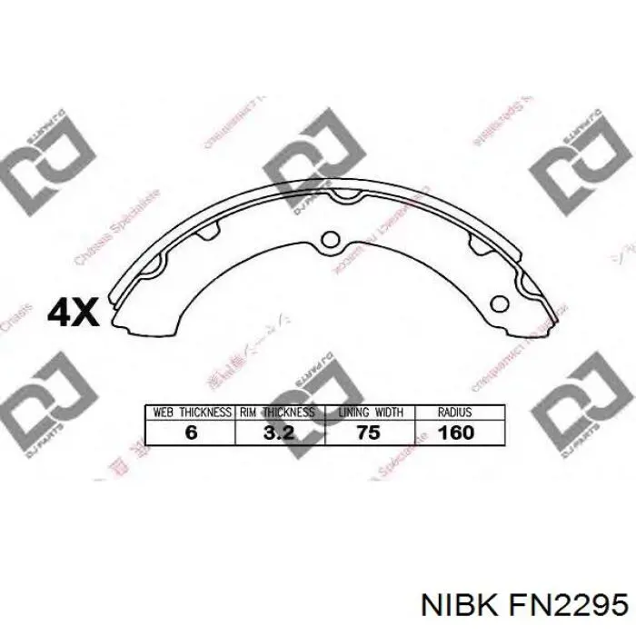 Передние барабанные колодки 0449436141 Toyota