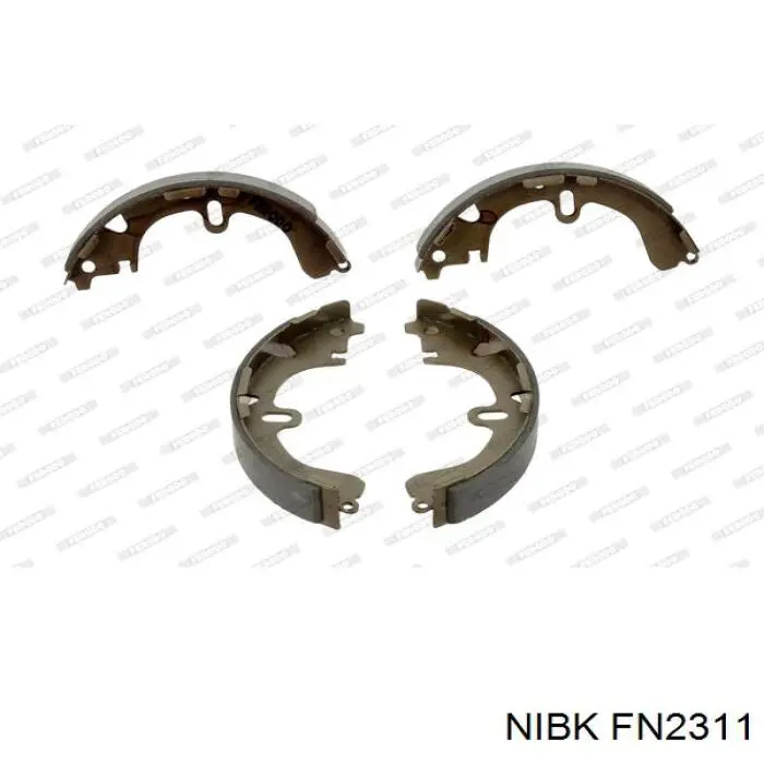 FN2311 Nibk Барабанные тормозные колодки