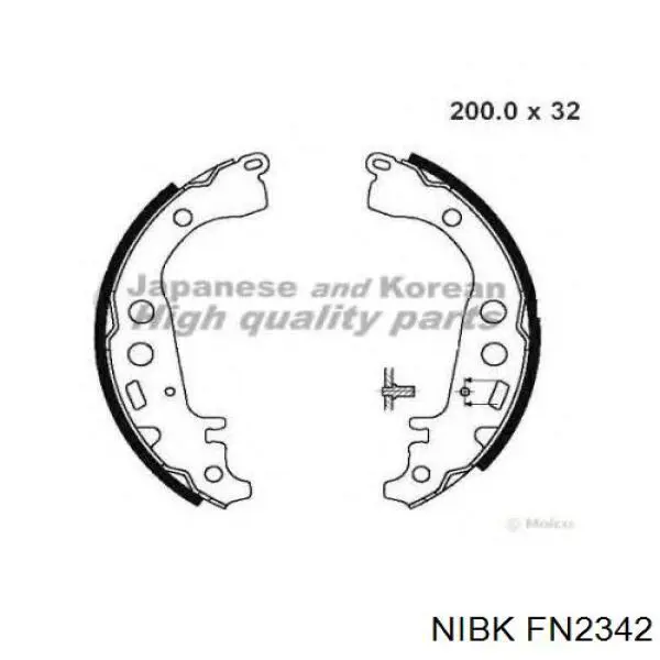 Тормоза рабочие задние ножные и тормозные барабаны Nibk FN2342 цена, от 14.18 USD