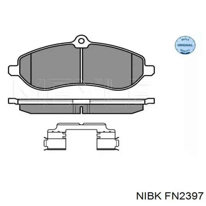 FN2397 Nibk Барабанные тормозные колодки