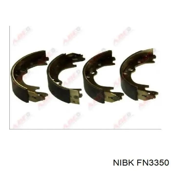 Задние барабанные колодки FN3350 Nibk