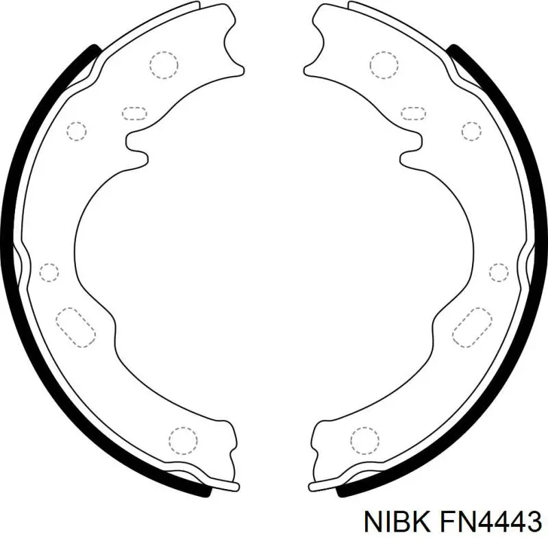 Колодки ручника FN4443 Nibk