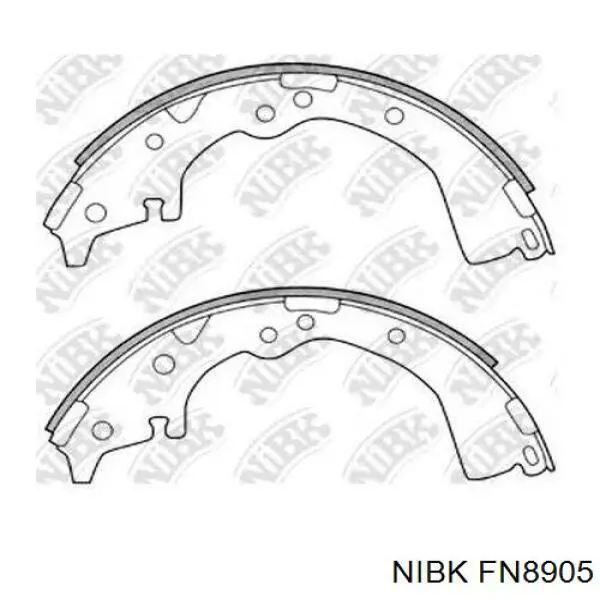Тормозные колодки стояночного тормоза Nibk FN8905 цена, от 32.59 USD