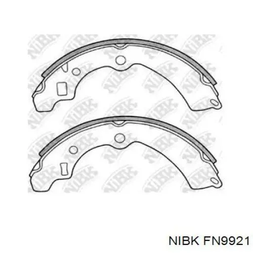 Задние барабанные колодки FN9921 Nibk