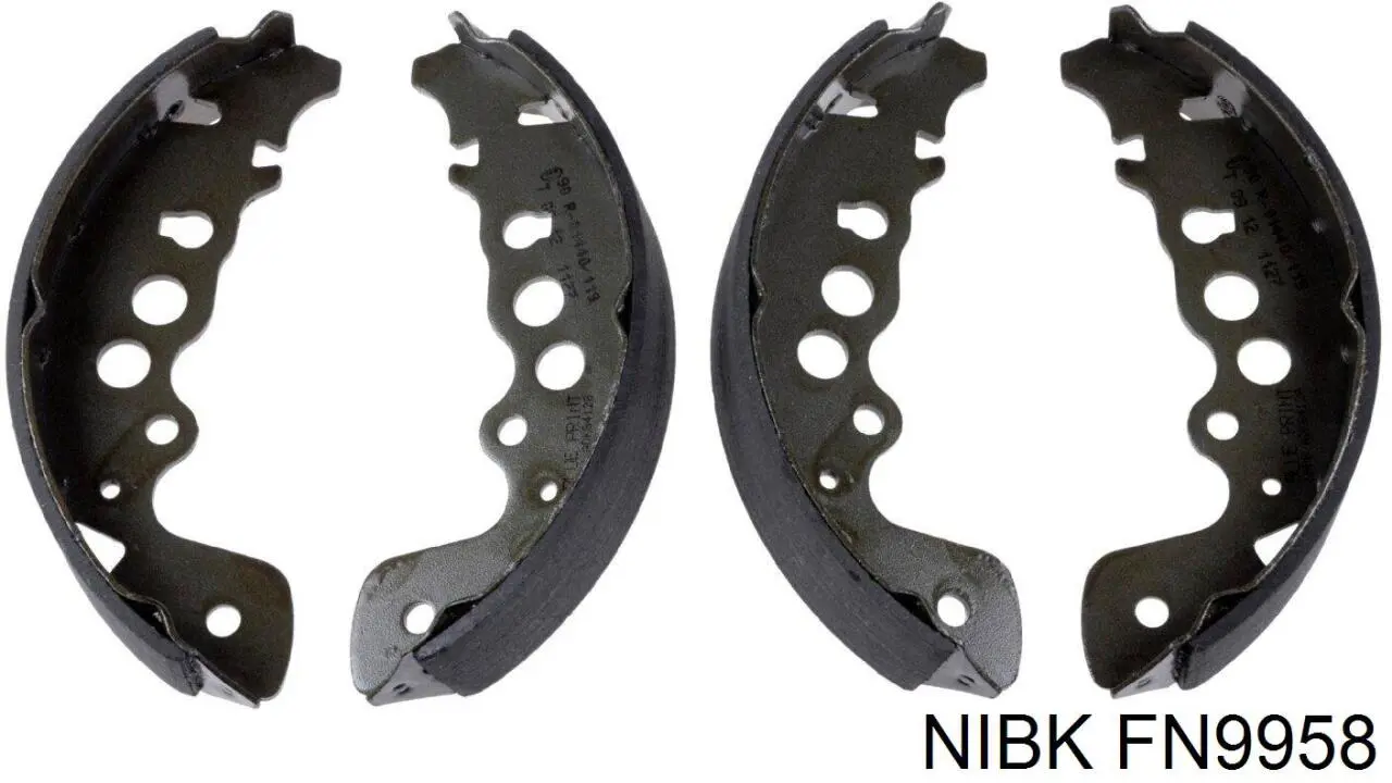 FN9958 Nibk колодки тормозные задние барабанные