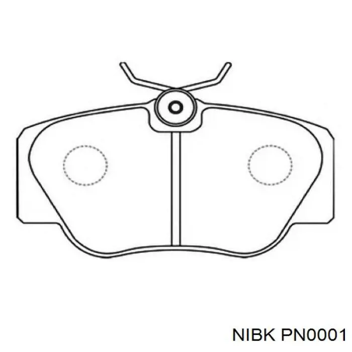 Колодки Nibk PN0001 цена, от 16.91 USD