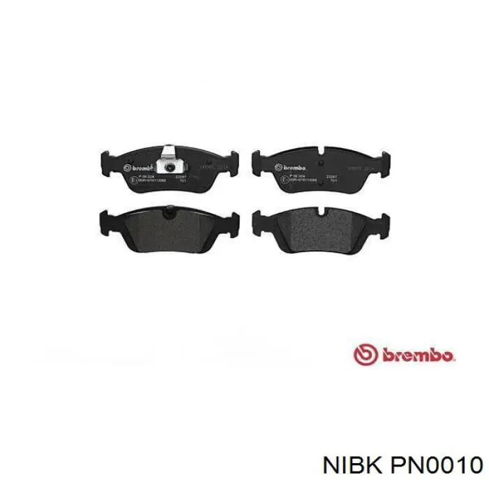 PN0010 Nibk Колодки передние